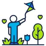 Content marketing that flies icon