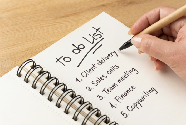 five point to do list