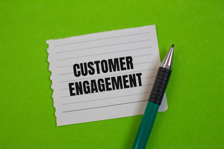 Customer Engagement written on note pad