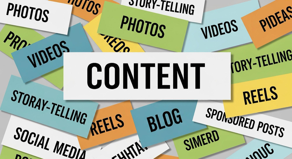 Content marketing formats in words